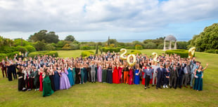 Students celebrate during prom night