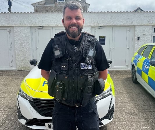 PC Mike Burt, a patrol officer looking after communities in Penzance 