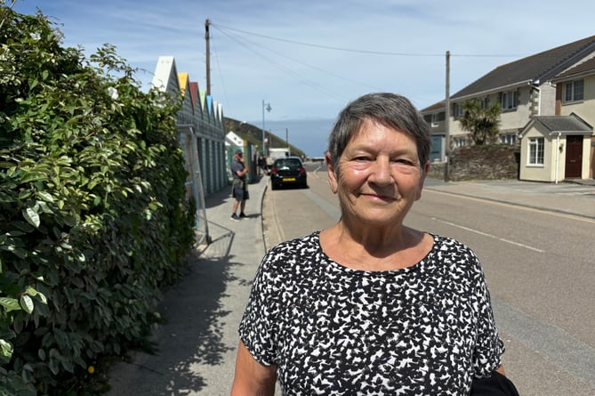 Retired nurse Sue Kenward in Portreath