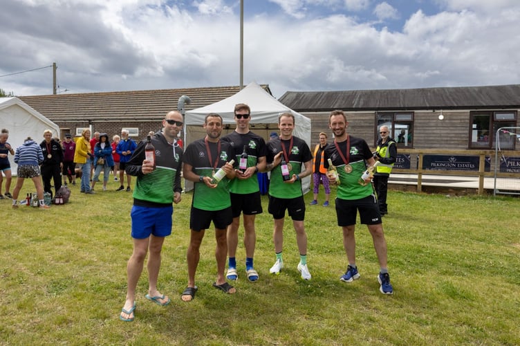 Hayle Runners men at the Magnificent 7.