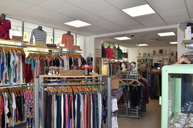 Interior shop view of Penzance CHSW shop