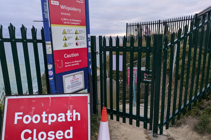 Lockable gate installed at entrance to beach following safety concerns