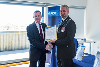 Officer awarded for dedication to duty in corporate manslaughter case