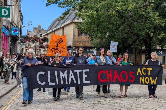 A "climate inquest" took place in Truro on Saturday, July 27