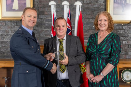 Award for planting hundreds of trees at RAF St Mawgan