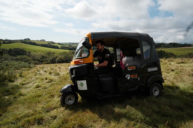 Tuk tuk in the Rabies Rally