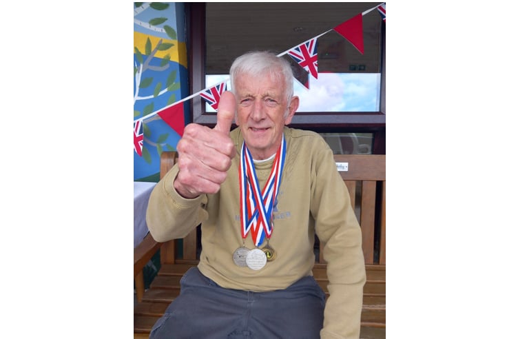 Keith Adams enjoyed taking part in the sports day.