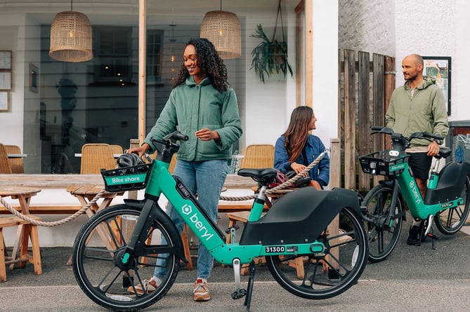 A Beryl e-bike in Newquay