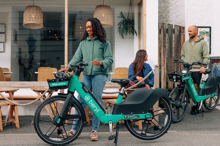 A Beryl e-bike in Newquay