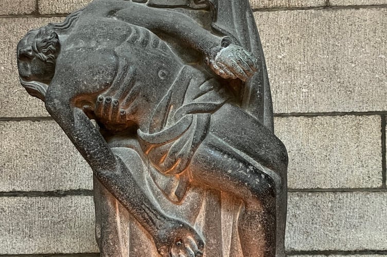 Truro Cathedral's 'Pieta' statue 