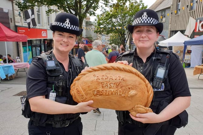 Camborne and Redruth Police join in the fun 