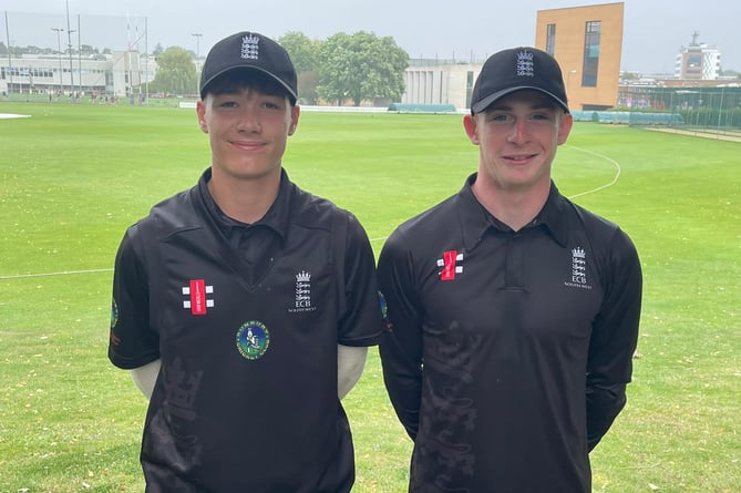 Ben Sleeman (left) and Toby Stoddard represented Cornwall for the South West area team at the Bunbury Festival.