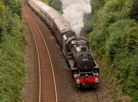 Impressive steam locomotive visits county