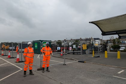 Major work to restore second platform at train station underway