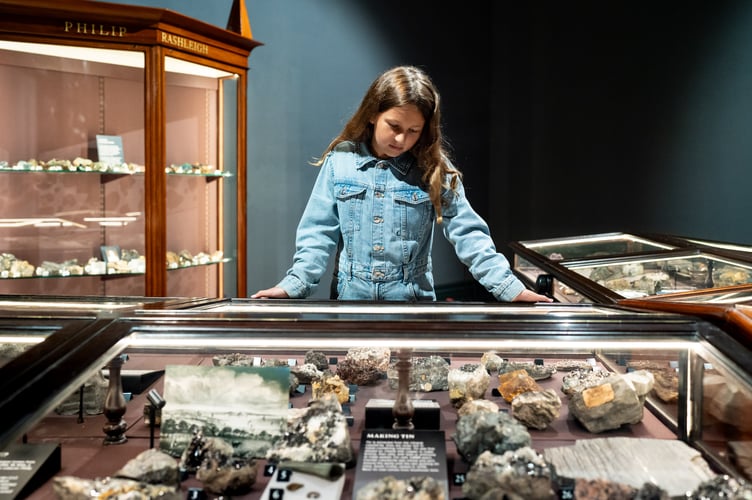 The Royal Cornwall Museum's newly refurbished mineral gallery