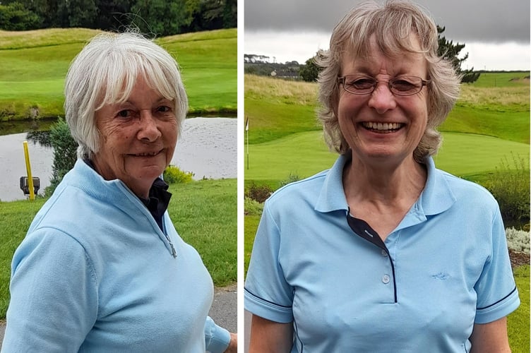 The final Wednesday Stableford winners at St Mellion in August, Wendy Phillips (left) and Cathryn Braithwaite.