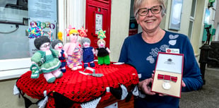 Yarn-bombing surprise for delighted village postmistress