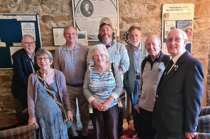 Oddfellows members visit the Hayle Masonic Centre