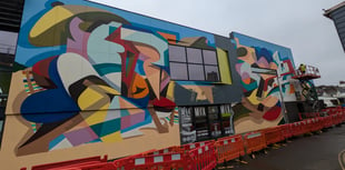 New colourful mural created in town centre