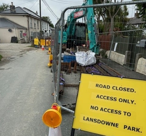 The road at Wheal Rose, Scorrier, has been closed since the end of March