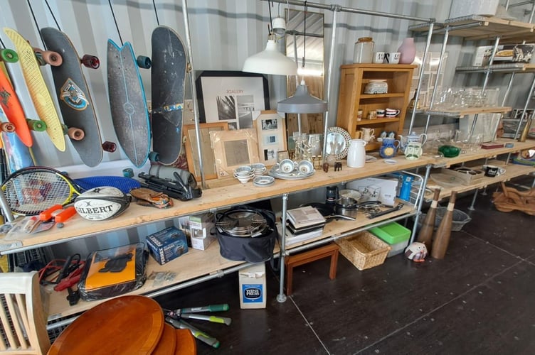 Pre-loved items for sale in Truro, including skateboards, unused picture frames and various kitchen accessories