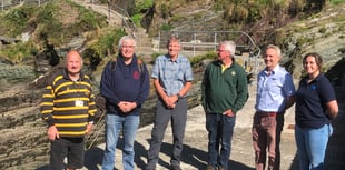 Restoration of storm battered Polperro Pier gets underway