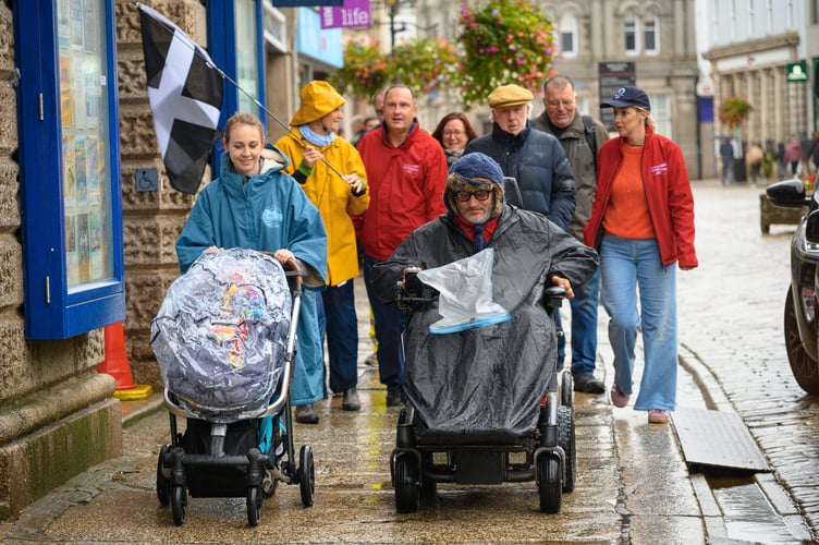 Steven Webb and friends in Boscawen Street