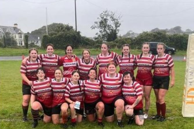 St Austell Ladies after their first ever match at Falmouth on Sunday, September 29.