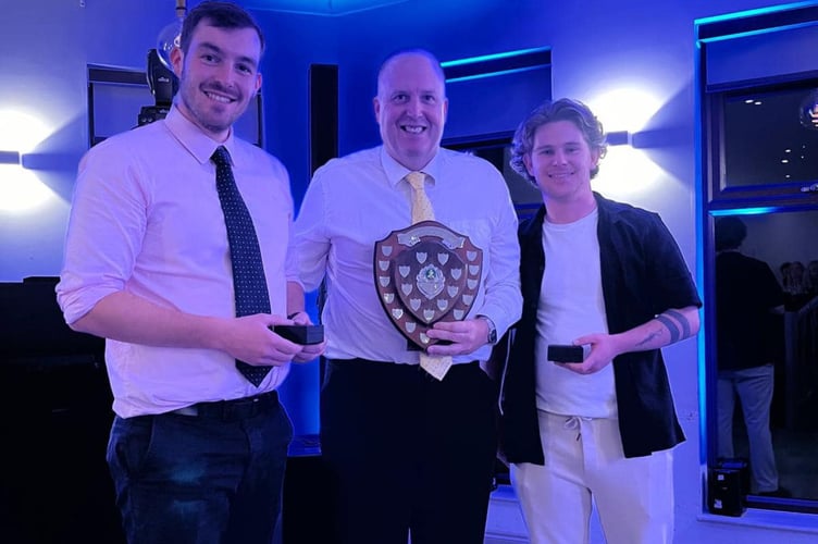 Ben Ellis (left) and Liam Lindsay (right) won a host of awards including sharing the club's player of the year award. Pictures: Callington CC