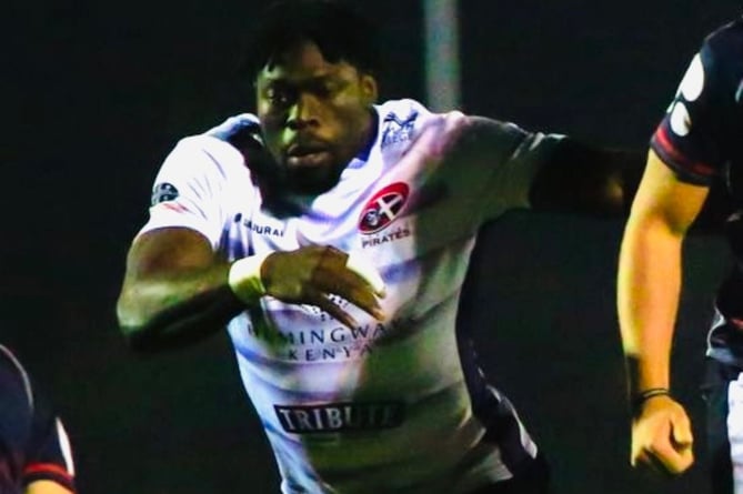 Recent loan signing Tomiwa Agbongbon made a big impact after coming on for the final 30 minutes at London Scottish last Friday night. Picture: Brian Tempest