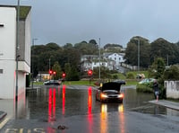 Council says 'leaves' to blame for flash flooding in Truro city centre