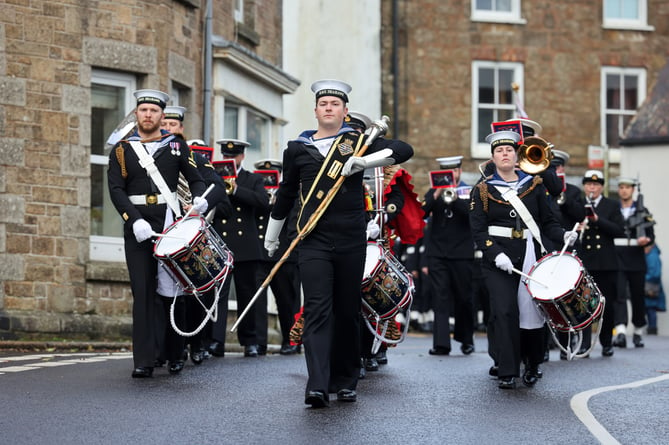 The victory of the Battle of Trafalgar and the death of Lord Admiral Nelson are marked at the annual Thanksgiving Parade and Service in Madron, near Penzance, on Sunday, 20 October, 2024. Photo by Penzance Council.