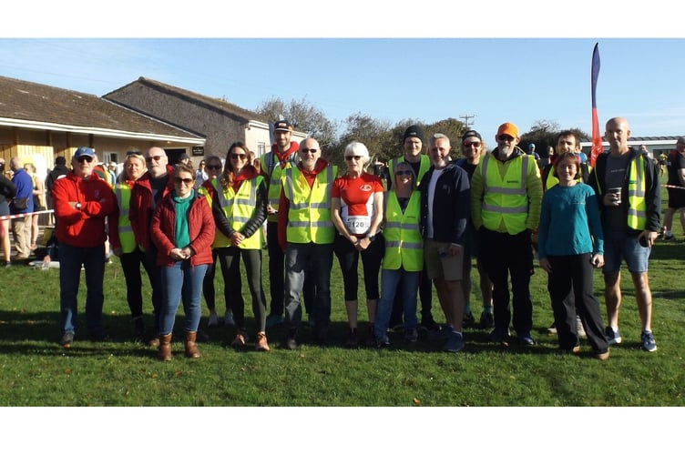 These events aren't possible without the generosity of the marshals who give up their time. Picture: Falmouth Running Club