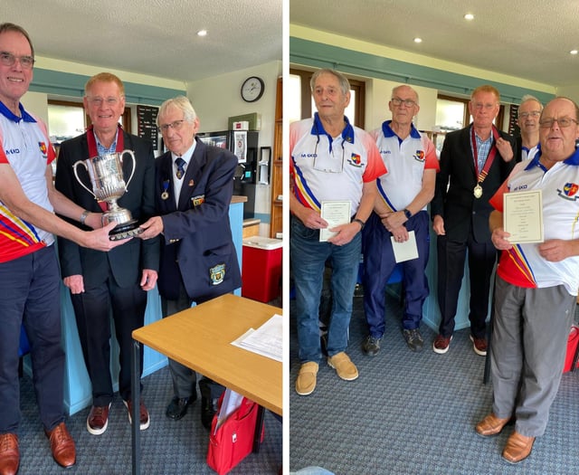 Looe Bowling Club receive Burrows Cup at annual general meeting