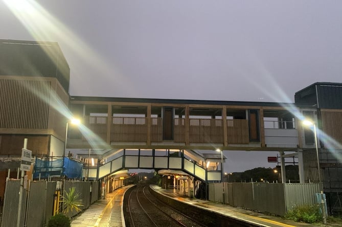 The new footbridge at St Erth