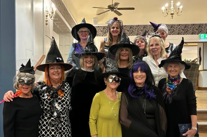 Newquay's lady golfers get into the hallowe'en spirit at Budock Vean. Picture: Newquay Golf Club