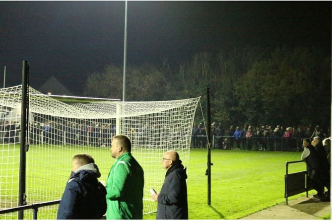 The crowds flocked to Broadclose Park. Picture: Bude Town AFC