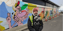 New colourful mural taking shape in Newquay