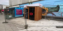 New community cash pod installed by bank in centre of town