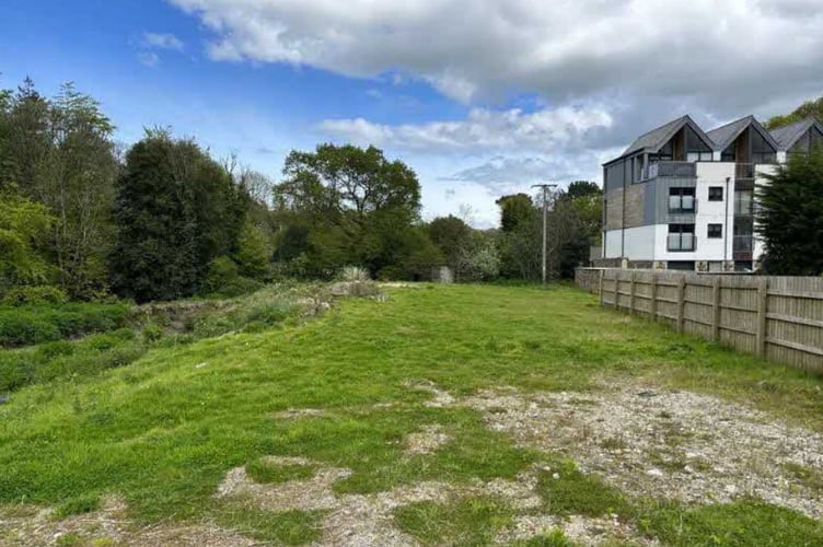 The area of land where the final Perran Foundry Homes would be built 