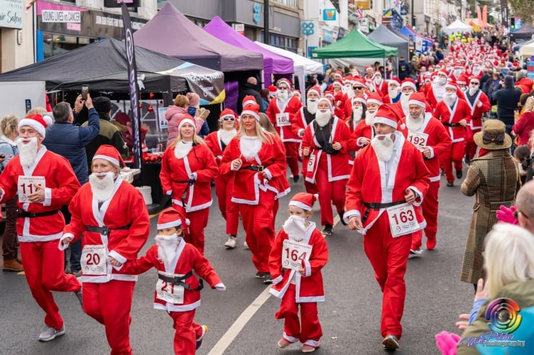 The annual Saltash Santa Fun Run has been rescheduled to take place this Saturday