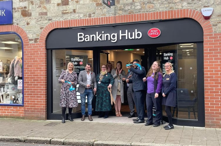 Cllr Leigh Frost at the recent 'official opening' of Bodmin Banking Hub (Picture: Cllr Leigh Frost)