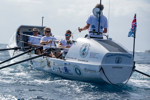 Invictus Atlantic went across the start line at La Gomera in the Canary Islands on the morning of Wednesday December 11 to begin the gruelling 3,000 mile rowing race to Antigua. (Picture: World's Toughest Row)