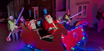 Father Christmas visiting neighbourhoods to bring festive cheer