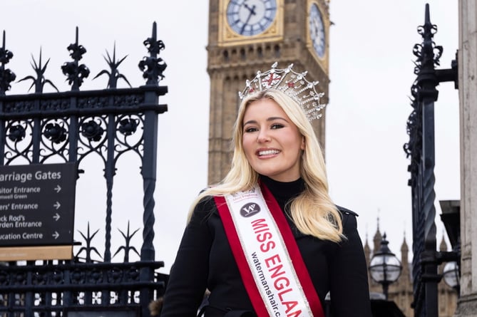 Milla Magee, Miss England, whose CPR Beauty with a Purpose campaign gathers pace after being invited to Parliament.  Milla Magee the reigning Miss England was invited to visit the Houses of Parliament and Prime Ministers questions this week.  She is also hoping her charity calendar which features her favourite images (some in swimwear) with life saving CPR Tips on every page will be well received by her 100k+ Instagram followers.   After returning to Cornwall for Christmas last night Milla said "Being invited to Prime Ministers Questions and visiting the historic Houses of Parliament was a truly remarkable experience. 