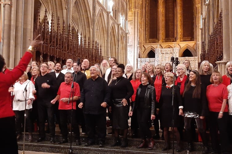 Falmouth Gospel Choir at Truro Big Sing 2024