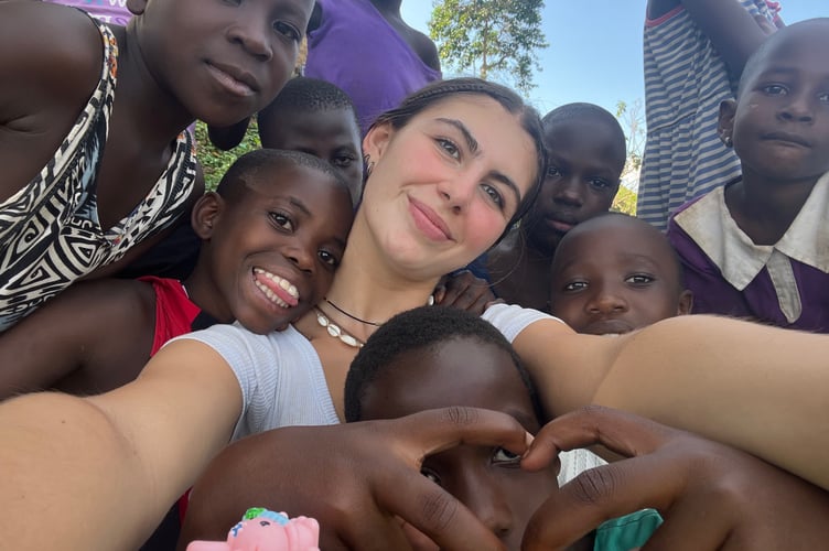 Ella Carpenter from Saltash is spending two and a half months in Uganda teaching and started a fundraiser to give the children a Christmas to remember. (Picture: Ella Carpenter)