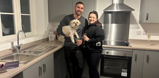 Young couple move into first-time home just in time for Christmas