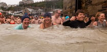 New Year's Day dippers make a big splash after raising £2,500