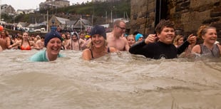 New Year's Day dippers make a big splash after raising £2,500